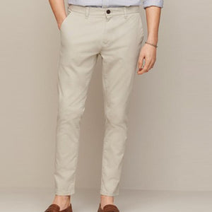 Light Stone Skinny FIt Stretch Chino Trousers - Allsport