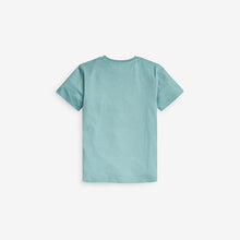 Load image into Gallery viewer, Teal Skull Flippy Sequin T-Shirt (3-12yrs) - Allsport
