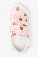 Load image into Gallery viewer, Pink Spot Toe Bumper Canvas Trainers - Allsport
