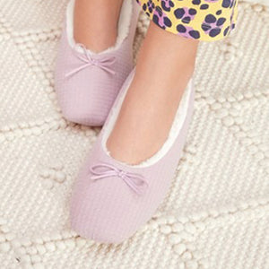 Pink Waffle Ballerina Slippers - Allsport