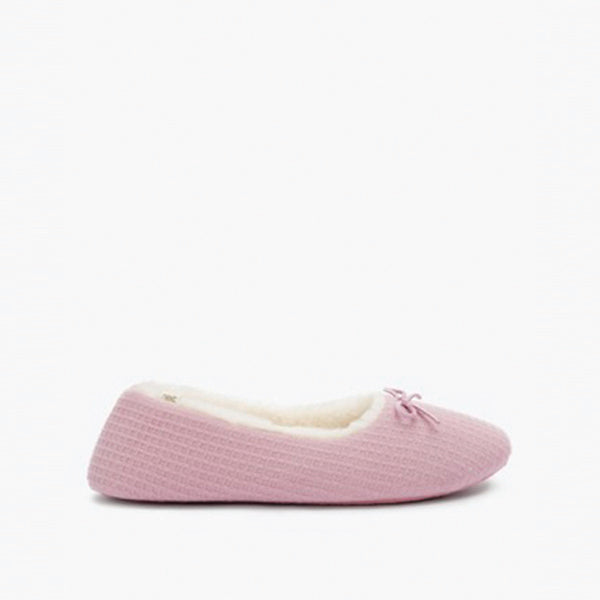 Pink Waffle Ballerina Slippers - Allsport