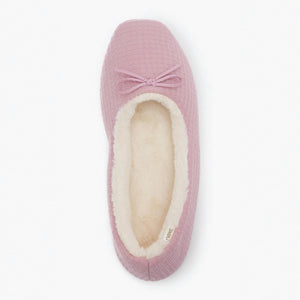 Pink Waffle Ballerina Slippers - Allsport