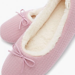 Pink Waffle Ballerina Slippers - Allsport