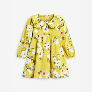 Citrine Yellow Floral Tea Dress (3mths-6yrs) - Allsport