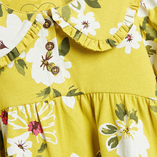 Load image into Gallery viewer, Citrine Yellow Floral Tea Dress (3mths-6yrs) - Allsport
