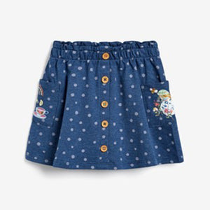 Denim Blue 2 Pack Organic Cotton Skirts (3mths-6yrs) - Allsport