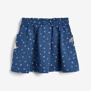 Denim Blue 2 Pack Organic Cotton Skirts (3mths-6yrs) - Allsport