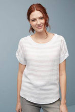 Load image into Gallery viewer, White Stripe Short Sleeve T-Shirt - Allsport
