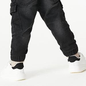 Black Denim Cargo Jeans (3mths-5yrs) - Allsport