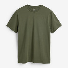 Load image into Gallery viewer, Dark Khaki Green Crew Regular Fit T-Shirt - Allsport
