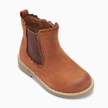 Load image into Gallery viewer, CHELSEA SCALLOP TAN BOOTS - Allsport
