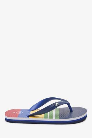Multi Colourblock Flip Flops - Allsport
