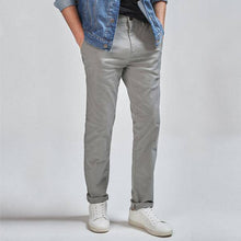 Load image into Gallery viewer, Grey Slim Fit Stretch Chinos - Allsport
