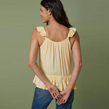 Load image into Gallery viewer, Yellow Frill Camisole - Allsport
