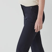 Load image into Gallery viewer, Navy Elastic Back Bootcut Trousers - Allsport
