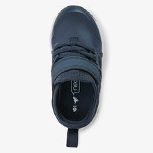 Load image into Gallery viewer, Navy Elastic Lace Trainers (Older) - Allsport
