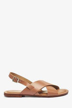 Load image into Gallery viewer, Tan Forever Comfort Cross Front Slingbacks - Allsport
