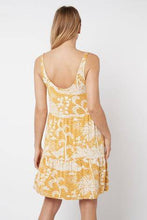 Load image into Gallery viewer, Ochre Floral Tiered Swing Sun Dress - Allsport
