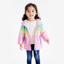 Load image into Gallery viewer, Multi Rainbow Unicorn Shower Resistant Cagoule (6mths-5yrs) - Allsport

