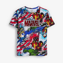 Load image into Gallery viewer, White Marvel® All Over Print Sequin Change T-Shirt (3-12yrs) - Allsport
