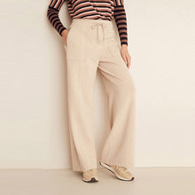 Load image into Gallery viewer, Stone Ponte Wide Leg Trousers - Allsport
