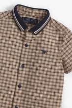 Load image into Gallery viewer, Short Sleeve Tn Check Shirt With Jersey Collar - Allsport
