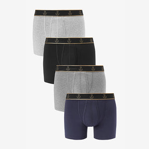 4 Pack Stag Waistband A-Front Boxers