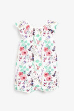 Load image into Gallery viewer, White Floral Romper  ( up to 18 months) - Allsport
