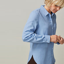 Load image into Gallery viewer, Chambray Blue Casual Boyfriend Shirt

