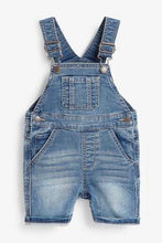 Load image into Gallery viewer, Denim Mid Blue Jersey Dungarees - Allsport
