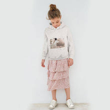 Load image into Gallery viewer, Pink Metallic Waistband Floral Skirt (3-9yrs) - Allsport
