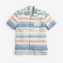 Load image into Gallery viewer, Ecru White Stripe Short Sleeve Shirt - Allsport
