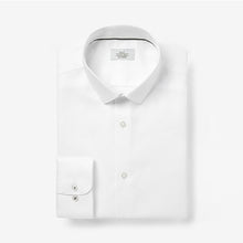 Load image into Gallery viewer, Slim Fit Single Cuff Cotton Textured Shirt - Allsport
