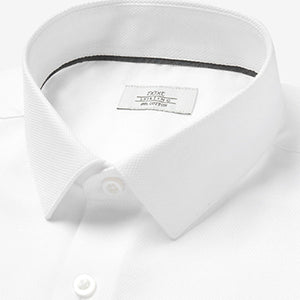 Slim Fit Single Cuff Cotton Textured Shirt - Allsport