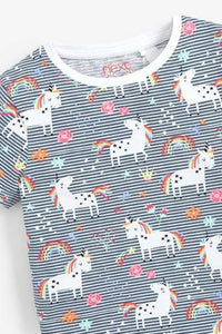 Pure Organic Cotton Regular Fit Unicorn Print T-Shirt - Allsport
