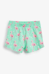 Green 2 Pack Flamingo Short Pyjamas - Allsport