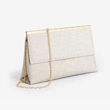 Load image into Gallery viewer, Shimmer Clutch Bag With Detachable Cross Body Chain
