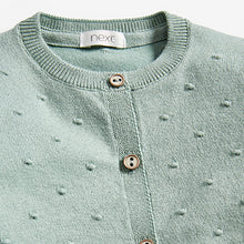 Load image into Gallery viewer, Mint Green Bobble Cardigan (3mths-6yrs) - Allsport
