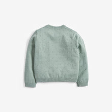 Load image into Gallery viewer, Mint Green Bobble Cardigan (3mths-6yrs) - Allsport
