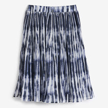 Load image into Gallery viewer, Navy Tie Dye Pleated Skirt (3-12yrs) - Allsport
