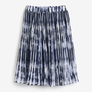 Navy Tie Dye Pleated Skirt (3-12yrs) - Allsport