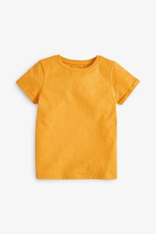 Pure Organic Cotton Regular Fit Marigold T-Shirt - Allsport