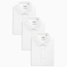 Load image into Gallery viewer, 3 Pack White Skinny fit Single Cuff Shirts
