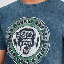 Load image into Gallery viewer, Gas Monkey Blue  TV And Film License T-Shirt - Allsport
