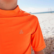 Load image into Gallery viewer, Orange Short Sleeve Sunsafe Rash Vest (1.5-12yrs) - Allsport
