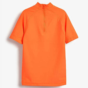 Orange Short Sleeve Sunsafe Rash Vest (1.5-12yrs) - Allsport