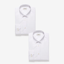 Load image into Gallery viewer, 2PK WHITE REGULAR FIT SINGLE CUFF SHIRTS - Allsport
