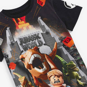 Black LEGO® Jurassic World T-Shirt (4-10yrs) - Allsport