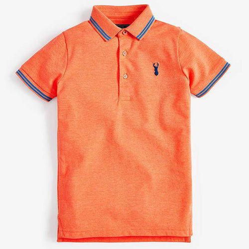 Fluro Orange Poloshirt (3-12yrs) - Allsport