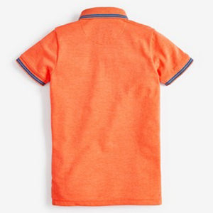 Fluro Orange Polo Shirt (3-12yrs) - Allsport